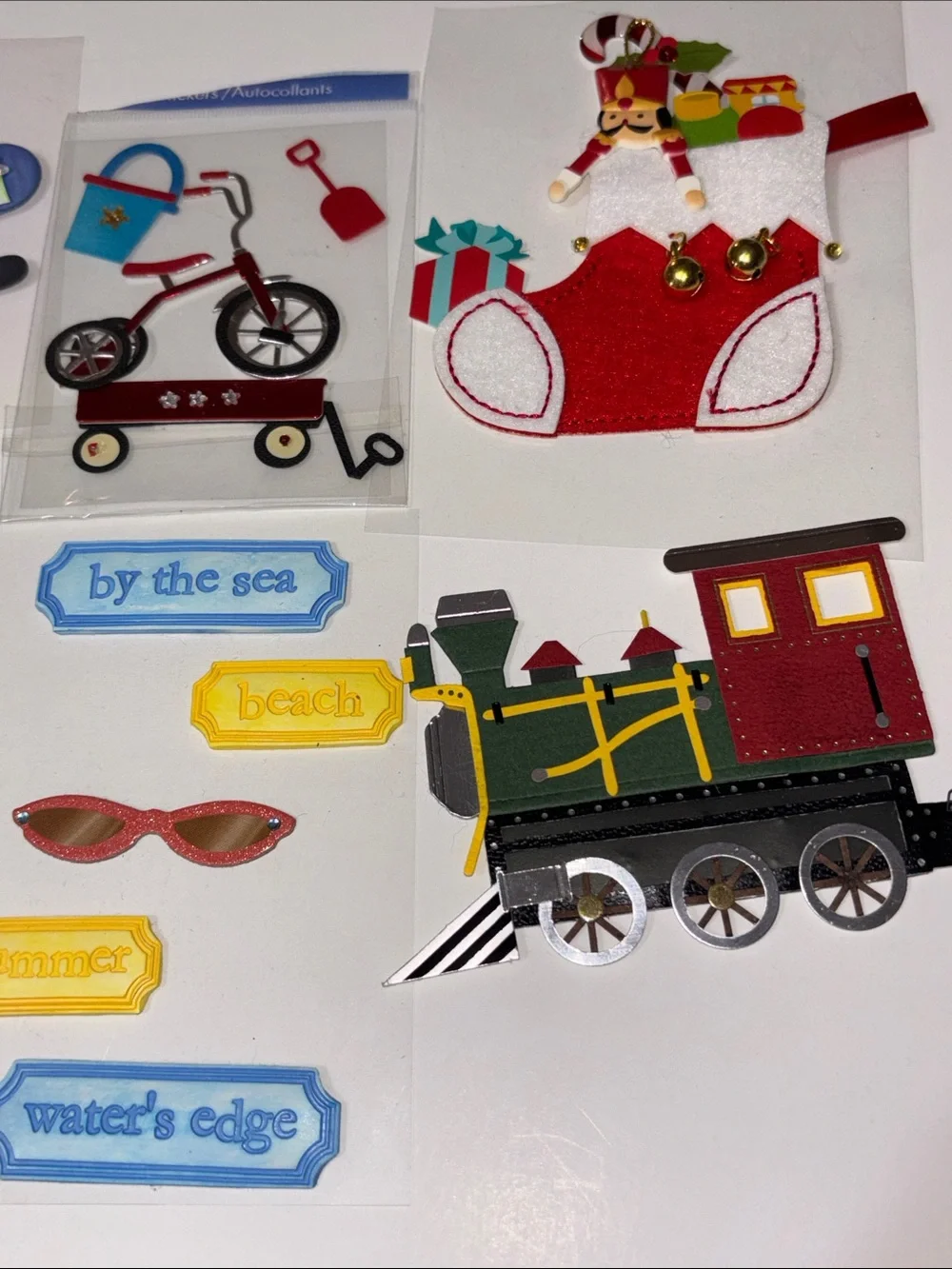 Kids' Assorted Sticker Pack - Red, Blue, Yellow & Green Accents